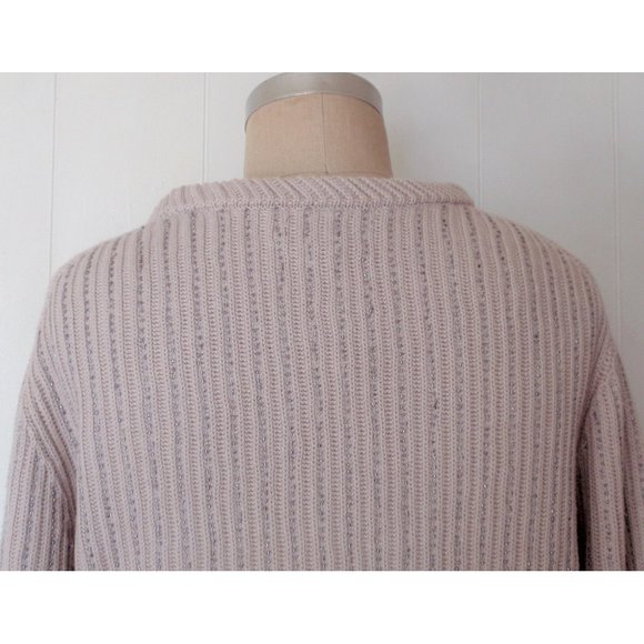 BANANA REPUBLIC GRAY HEMATITE BEADED RIBBED KNIT PULLOVER SWEATER XL NWT - Picture 6 of 11